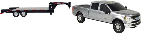 toy truck with flatbed trailer